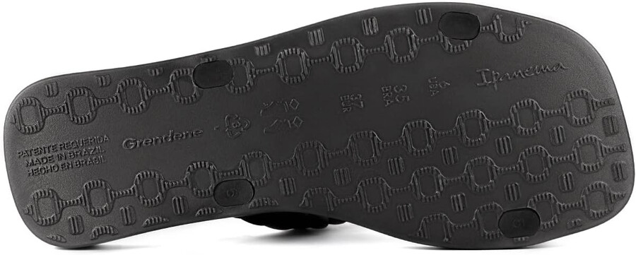 ipanema fever slides für damen – bequeme und trendige slip-on-sandalen flip-flops mit geflochtenen doppelriemen schwarz größe 6 slides