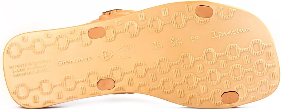 ipanema fever slides für damen – bequeme und trendige slip-on-sandalen flip-flops mit geflochtenen doppelriemen braunbeige größe 5 slides