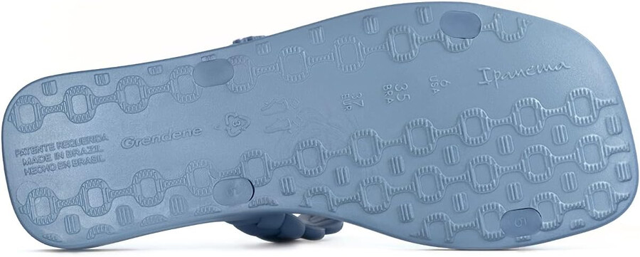 ipanema fever slides für damen – bequeme und trendige slip-on-sandalen flip-flops für damen mit geflochtenen doppelriemen blau größe 7 slides