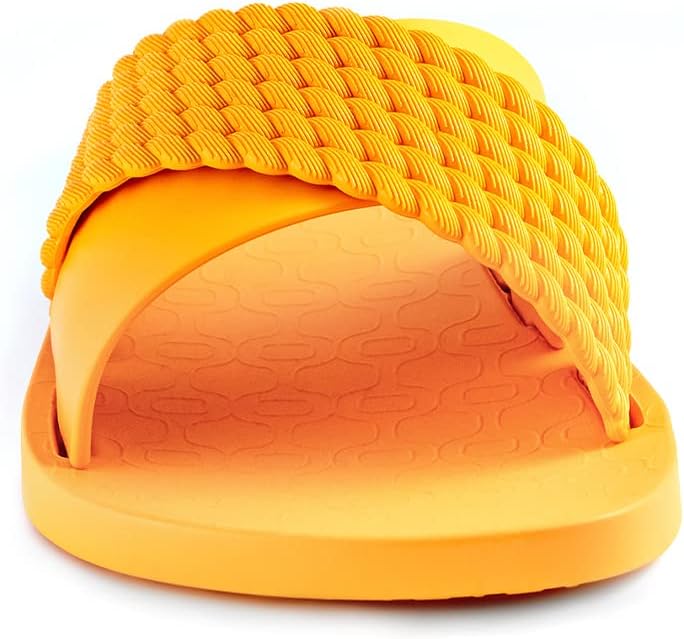 ipanema damen street ii slides – bequeme und trendige slip-on-sandalen flip-flops für damen mit breitem minimalistischem gekreuztem obermaterial orangeorange größe 6 flip-flops