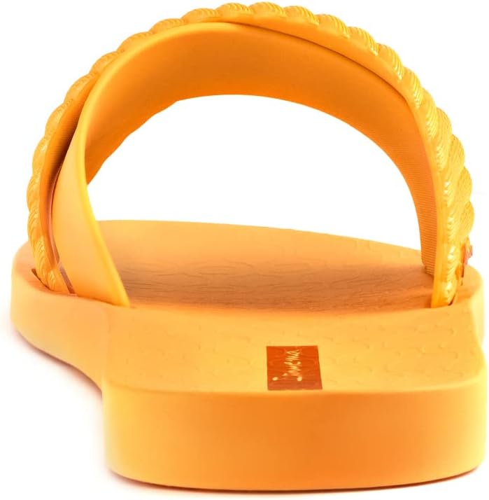 ipanema damen street ii slides – bequeme und trendige slip-on-sandalen flip-flops für damen mit breitem minimalistischem gekreuztem obermaterial orangeorange größe 6 flip-flops