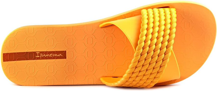 ipanema damen street ii slides – bequeme und trendige slip-on-sandalen flip-flops für damen mit breitem minimalistischem gekreuztem obermaterial orangeorange größe 6 flip-flops