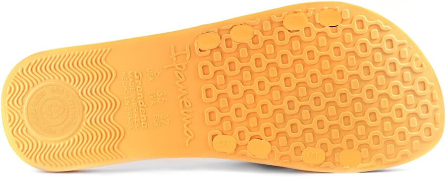 ipanema damen street ii slides – bequeme und trendige slip-on-sandalen flip-flops für damen mit breitem minimalistischem gekreuztem obermaterial orangeorange größe 6 flip-flops