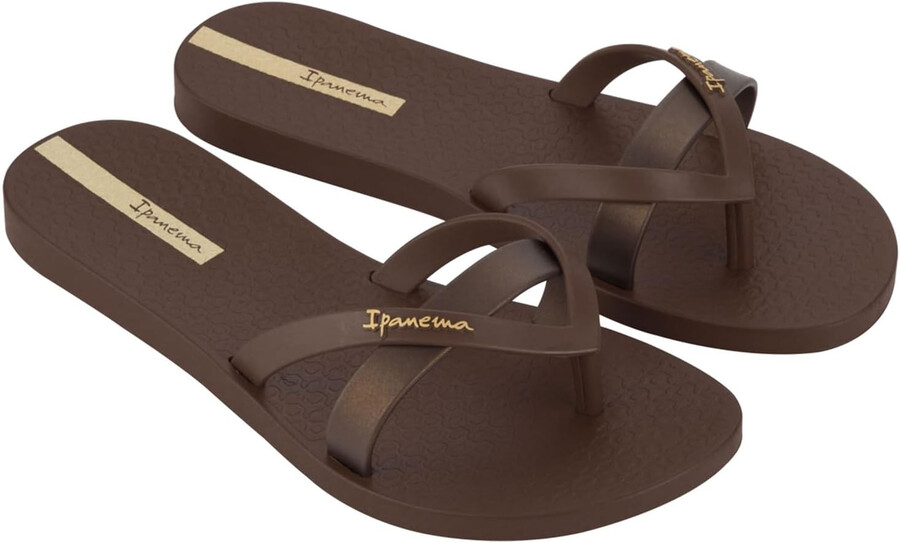 ipanema kirei flip-flops für damen braunbronze größe 8 flip-flops