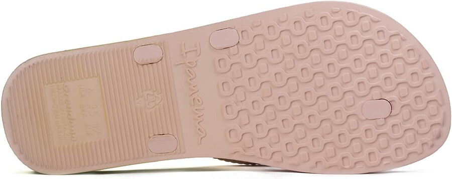 ipanema damen-zehentrenner bossa soft chic – bequeme und farbenfrohe slip-on-sandalen mit doppeltem y-riemen und mehrfarbigem design rosagrün größe 89 zehentrenner